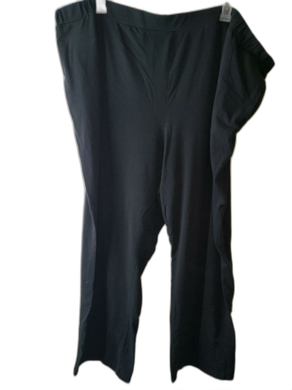 Terra & Sky Black Wide-Leg Pull-On Pants